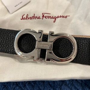 Ferragamo Reversible Gancini Leather Belt